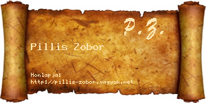 Pillis Zobor névjegykártya
